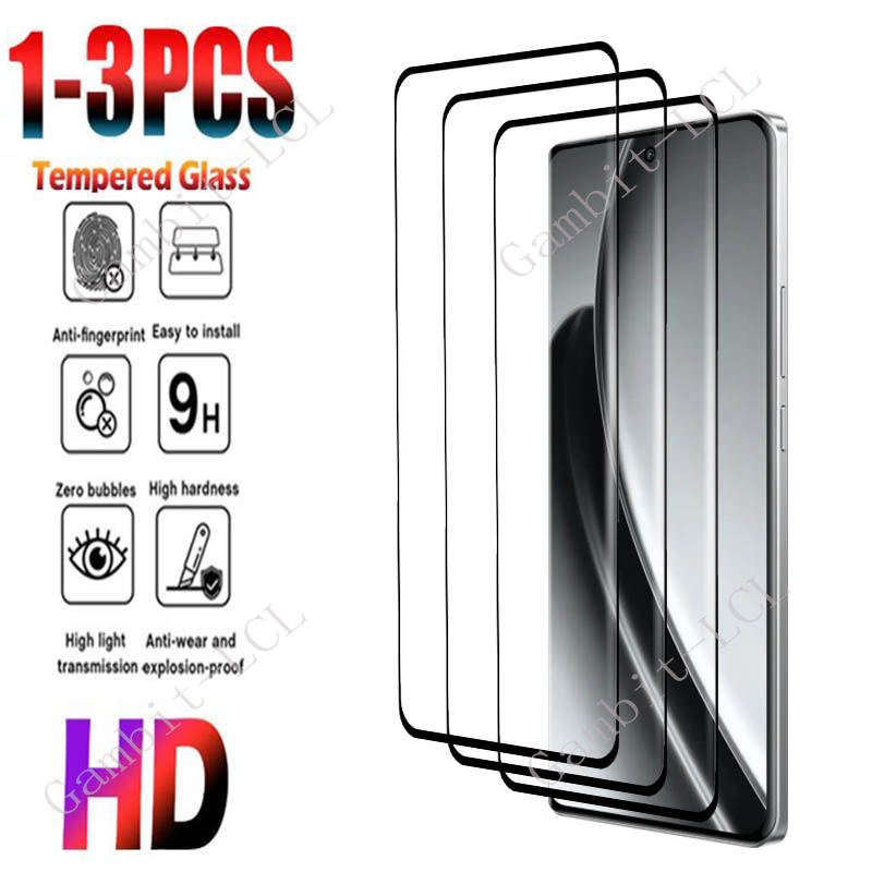 Realme Gt 6 - 1-3PCS 3D Gebogen Volledig Gehard Glas